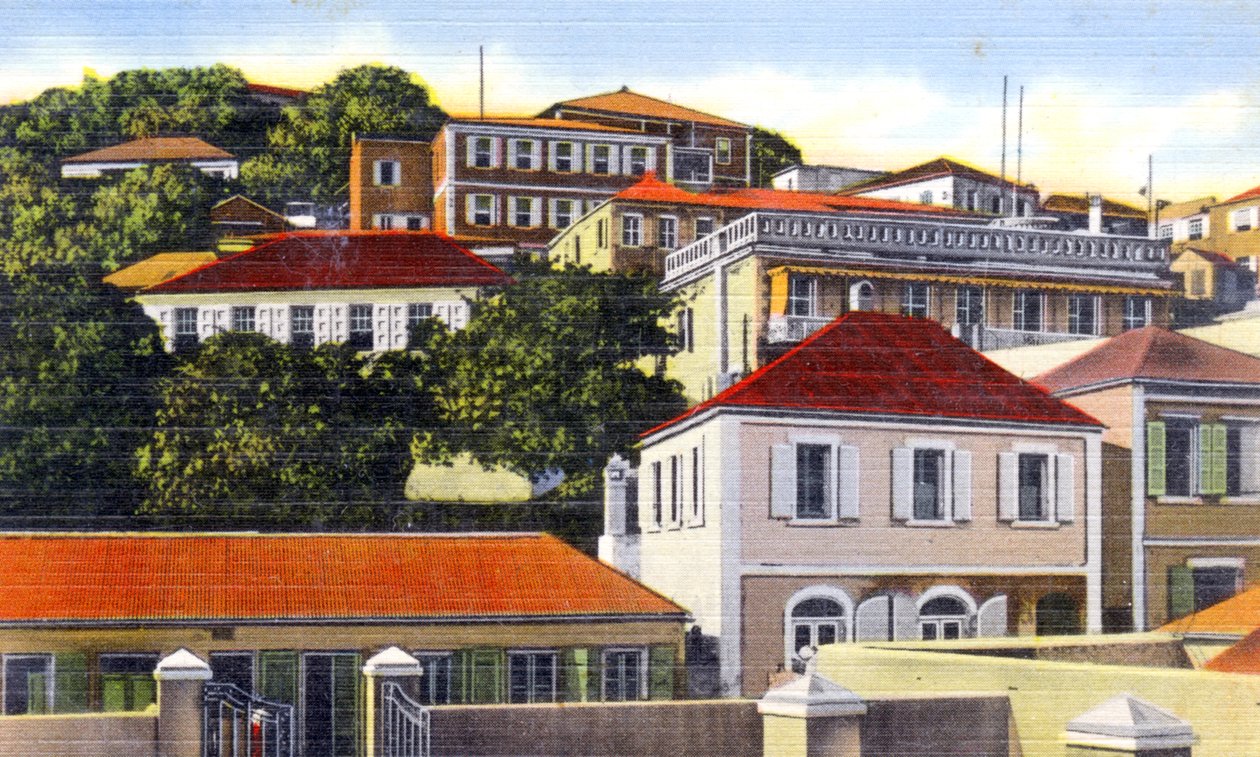 الدنمارك هيل ، شارلوت أمالي ، سانت توماس ، جزر فيرجن ، ج 1900 بواسطة غير معروف