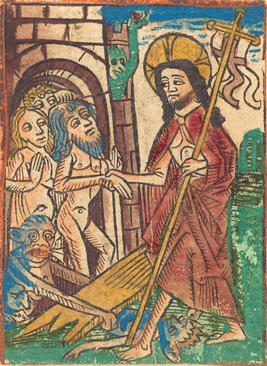 النزول إلى ليمبو ، ج. 1490. بواسطة غير معروف