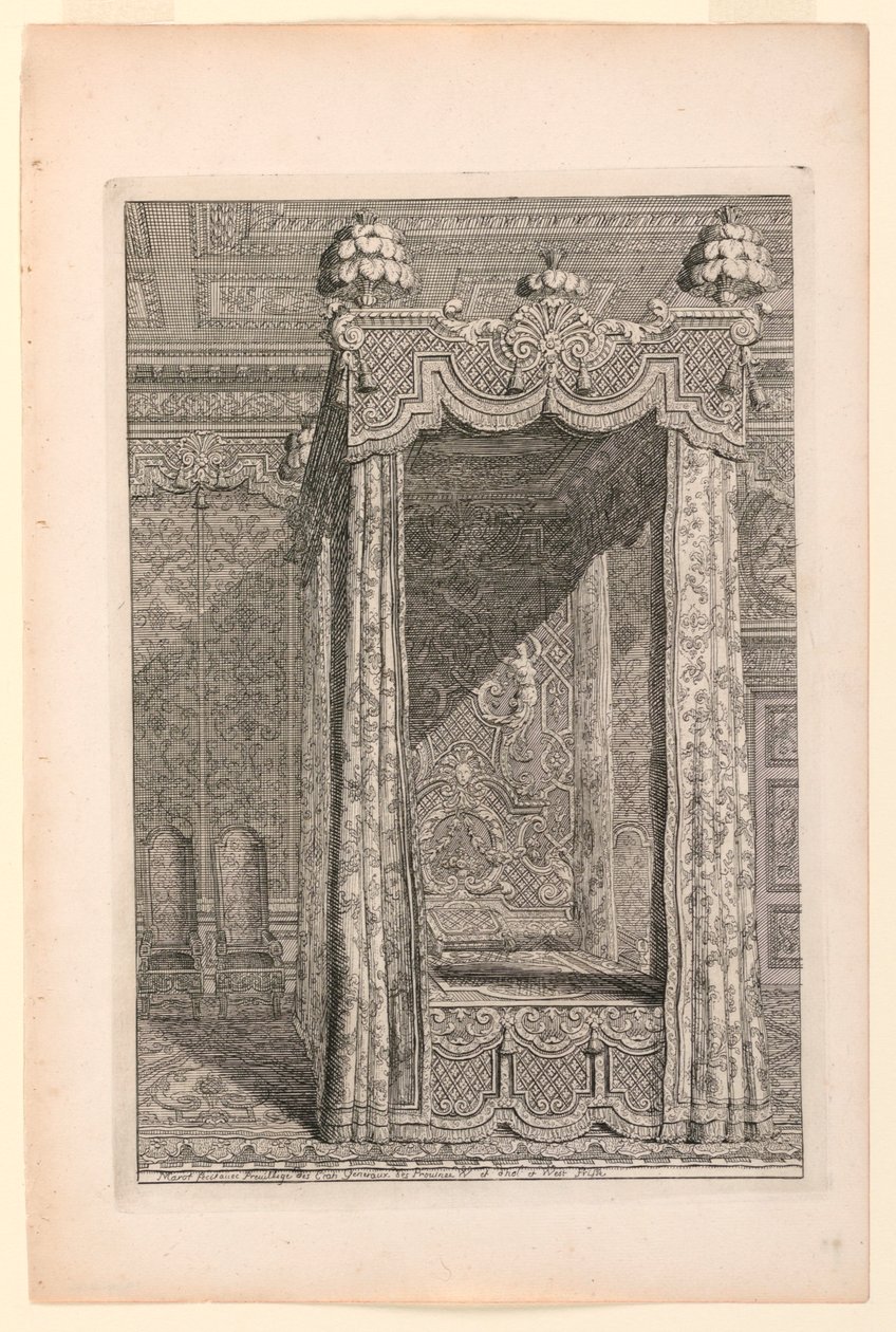 تصميم لغرفة نوم الولاية ، في Second Livre d&39;Appartement بواسطة غير معروف