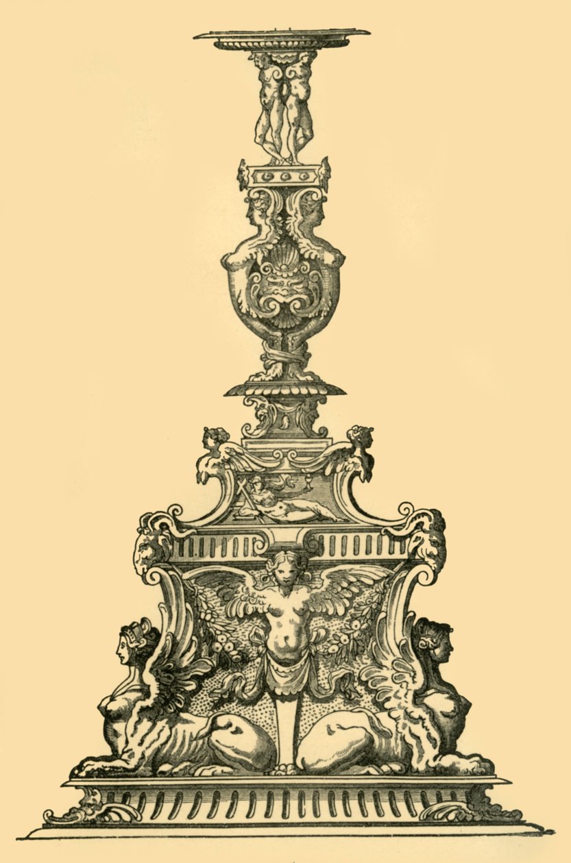 تصميم الشمعدان ، القرن 16 ، 1881. بواسطة غير معروف