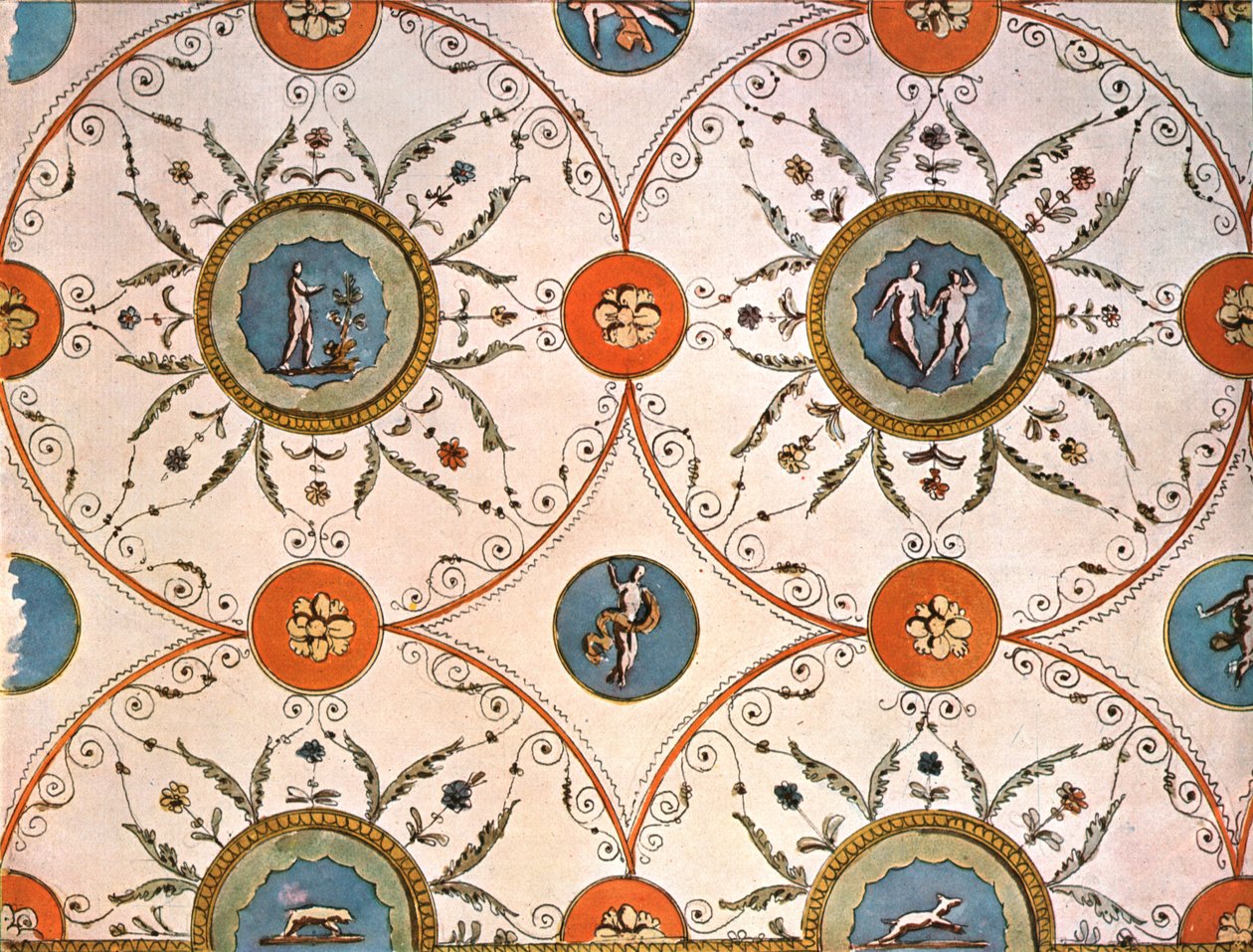 تصميم لرسم السقف ، إيطاليا ، 1928. بواسطة غير معروف
