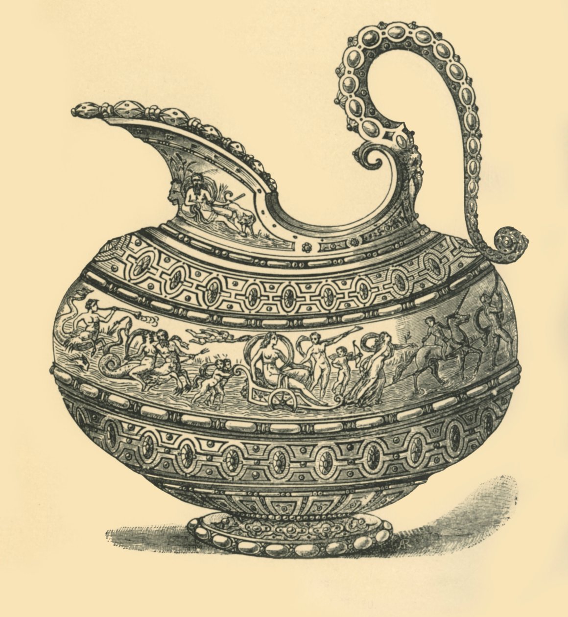 تصميم إبريق ، 1881. بواسطة غير معروف