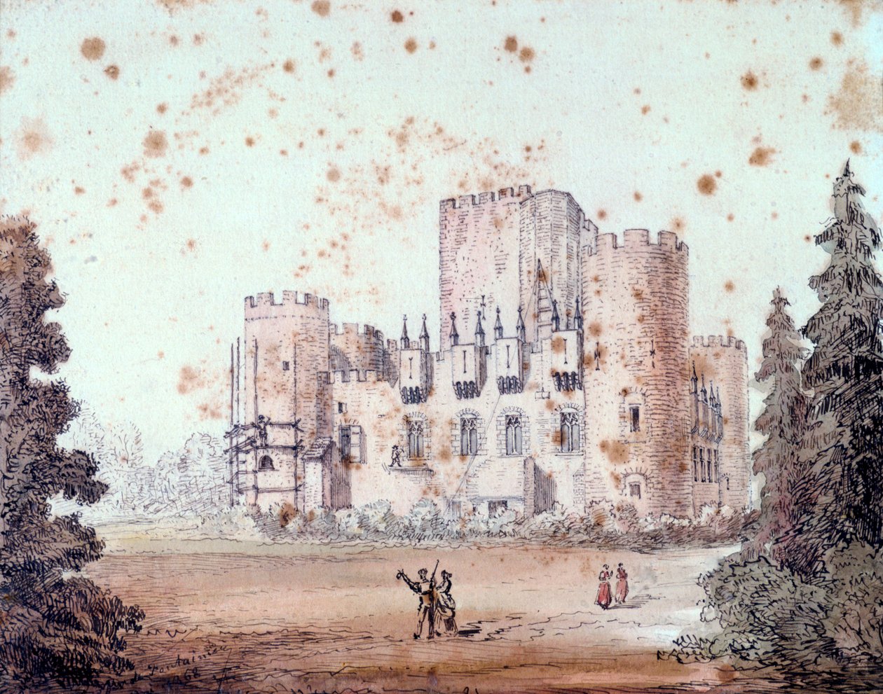 تصميم للمبنى الخارجي ، 1868 بواسطة غير معروف