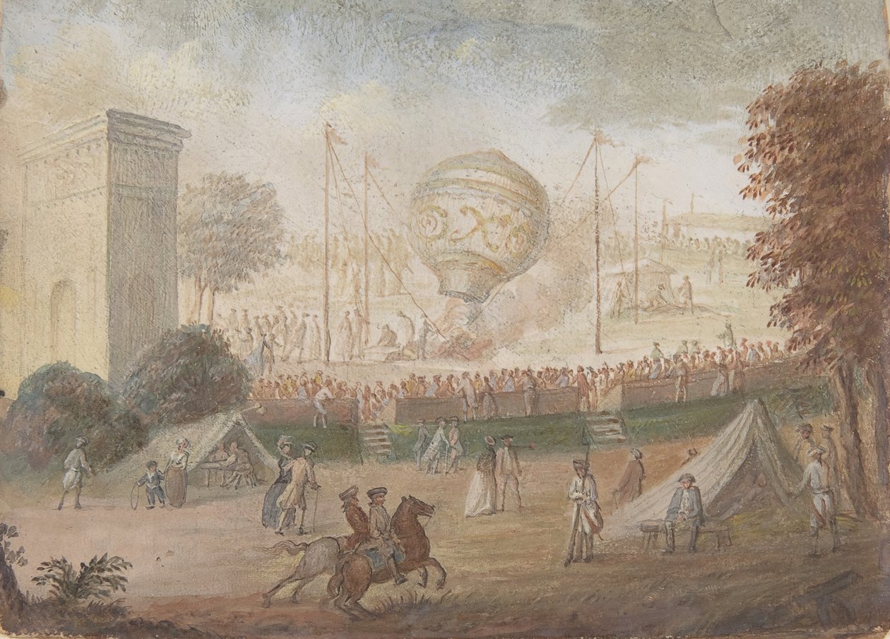 تصاميم لأعلى وأربعة جوانب من Snuffbox مع مشاهد تصور الصعود ... ، كاليفورنيا. 1784-89. بواسطة غير معروف