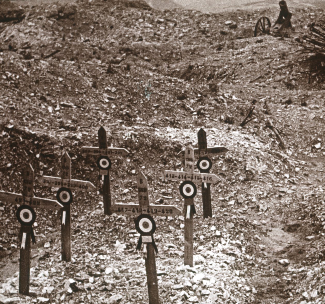 بطارية مدمرة ، فورت فو ، شمال فرنسا ، c1914-c1918 بواسطة غير معروف