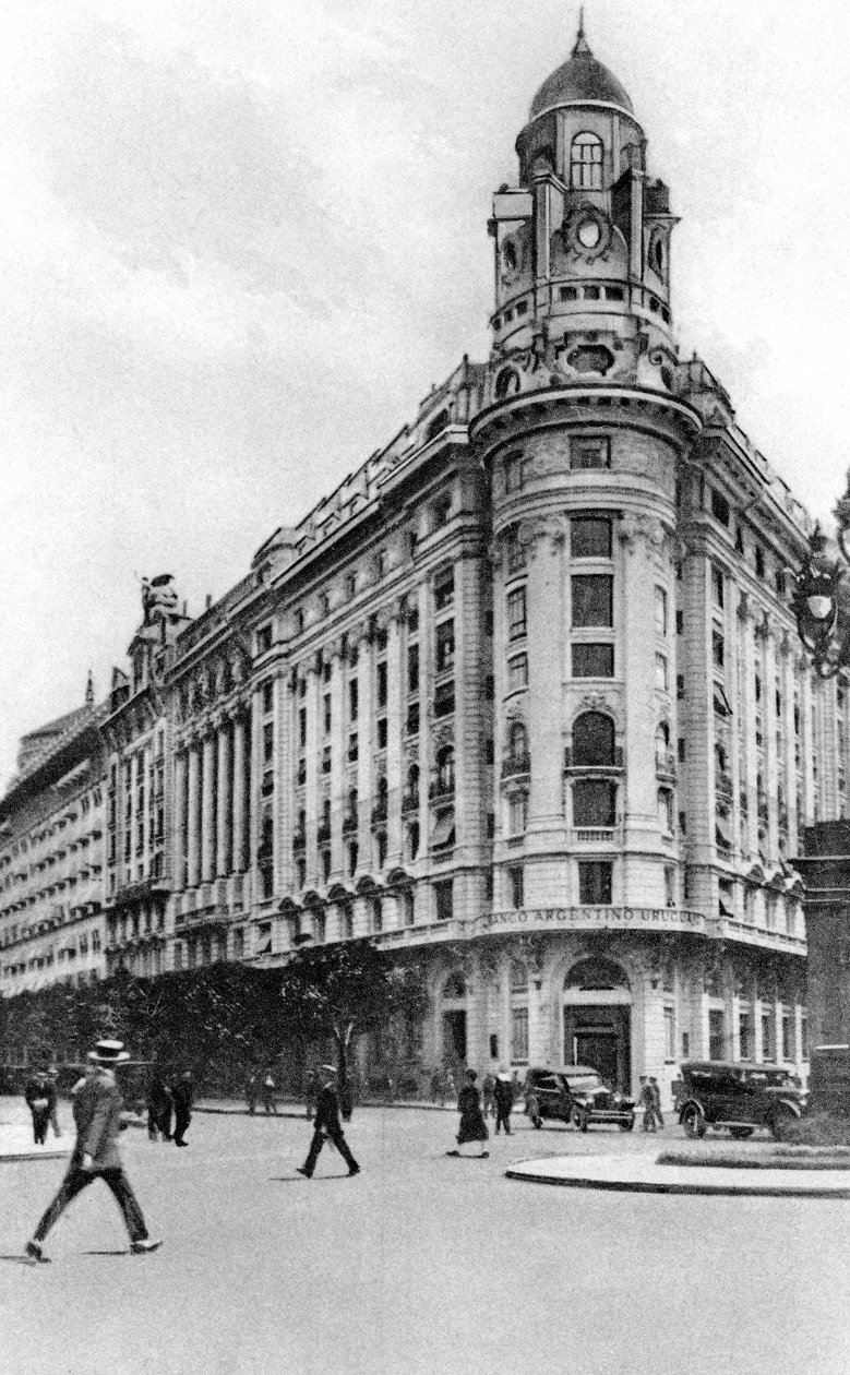 Diagonal Norte ، Avenida Roque Saenz Pena ، بوينس آيرس ، الأرجنتين ، c1920s بواسطة غير معروف