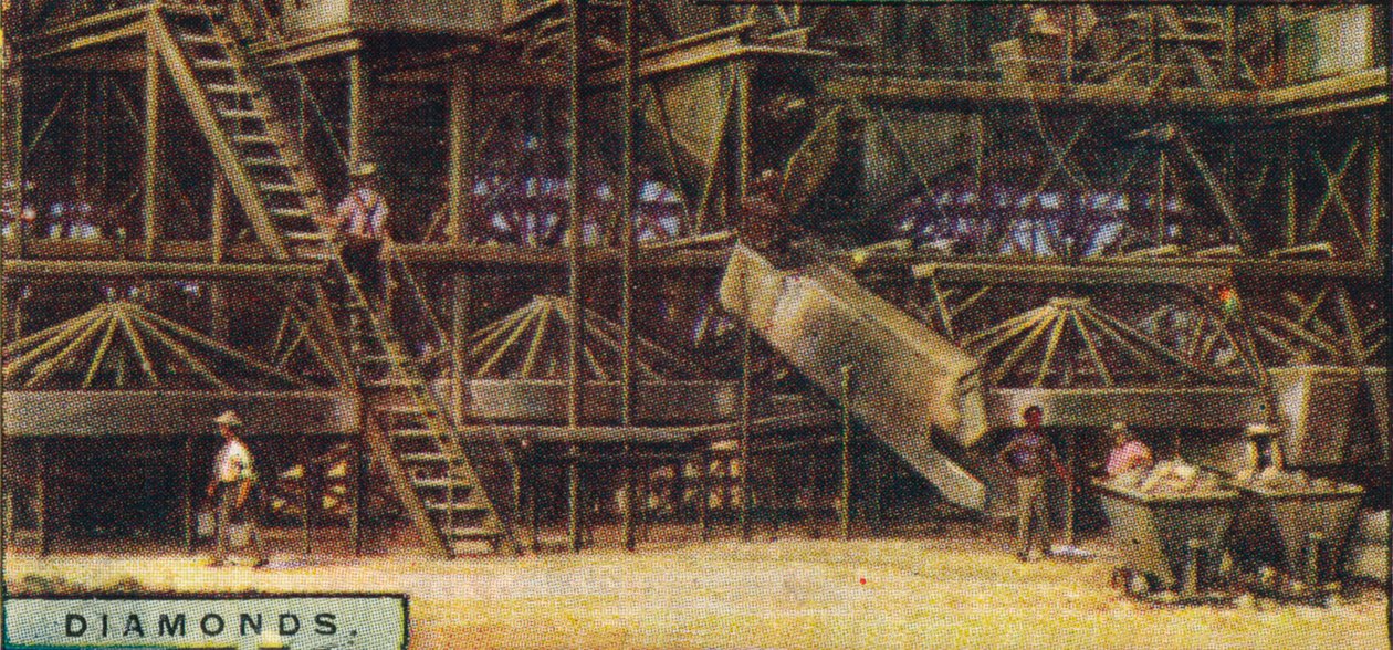الماس . مصنع غسيل ، كيمبرلي ، 1928 بواسطة غير معروف