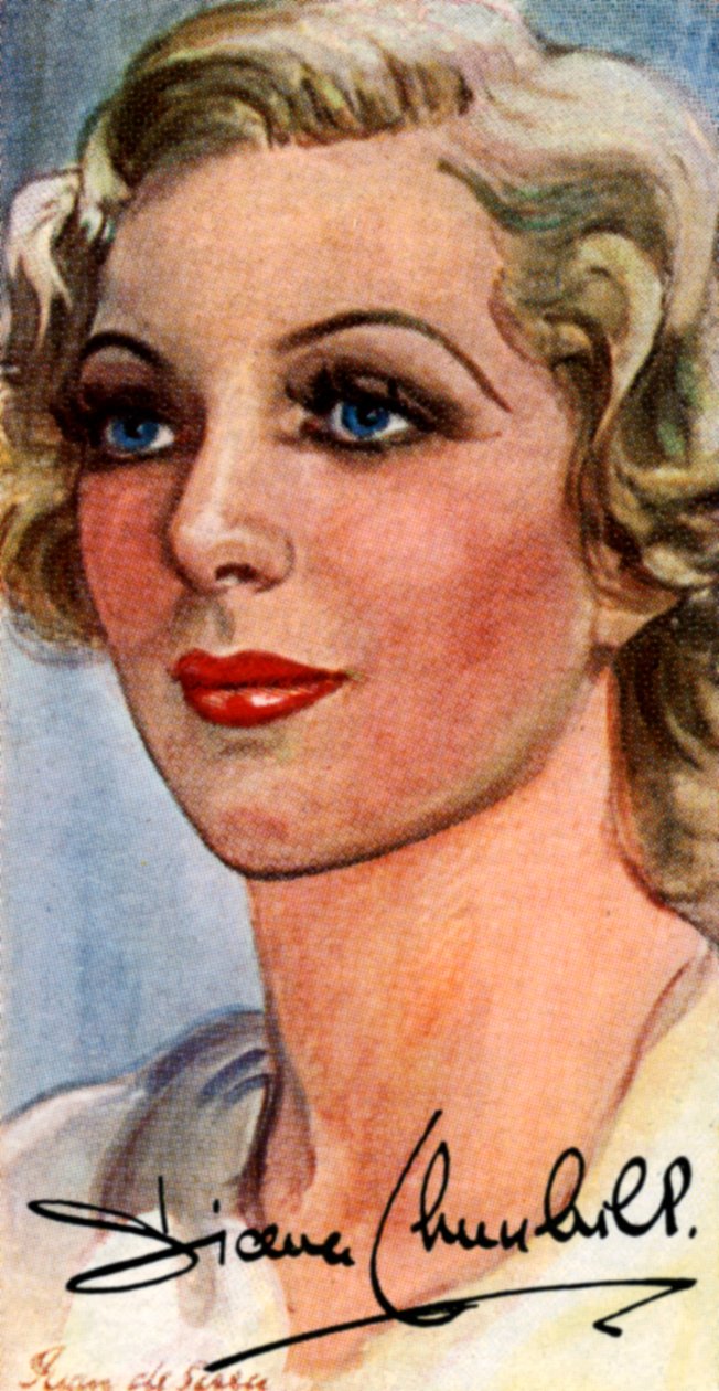 ديانا تشرشل ، 1913-1994 ، الفيلم الإنجليزي والممثلة المسرحية ، القرن العشرين بواسطة غير معروف