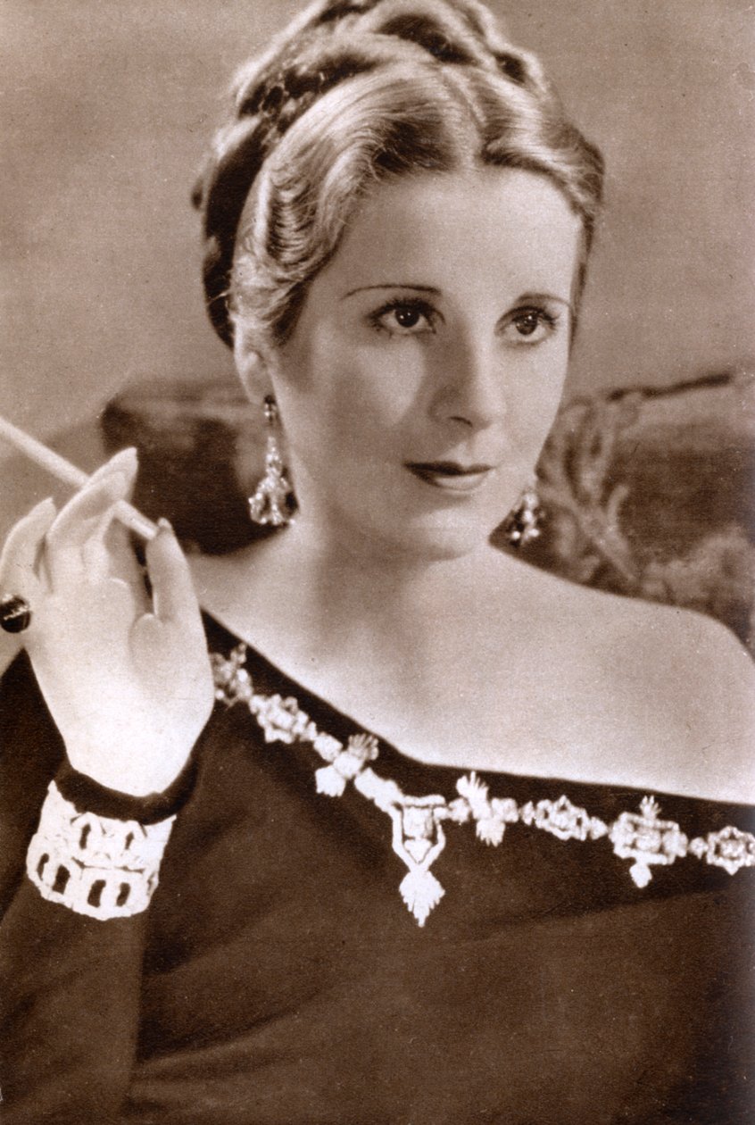 ديانا وينيارد ، الممثلة البريطانية ، 1933 بواسطة غير معروف