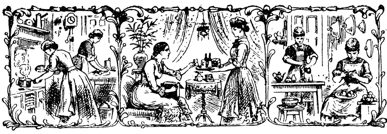 خدم المنازل ، 1901 بواسطة غير معروف