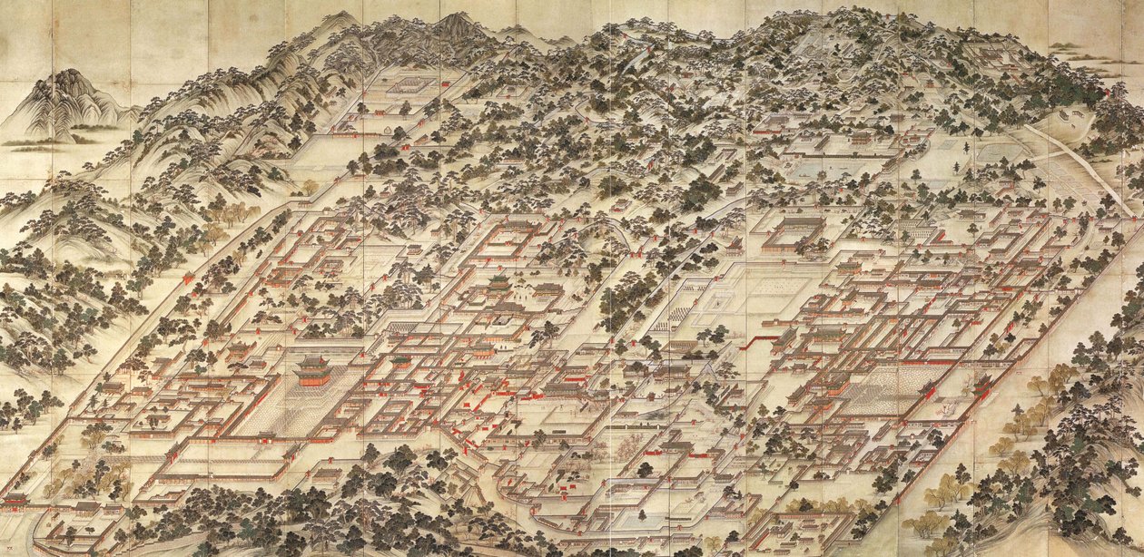 لوحة Donggwoldo للقصور الشرقية ، c.1830. بواسطة غير معروف