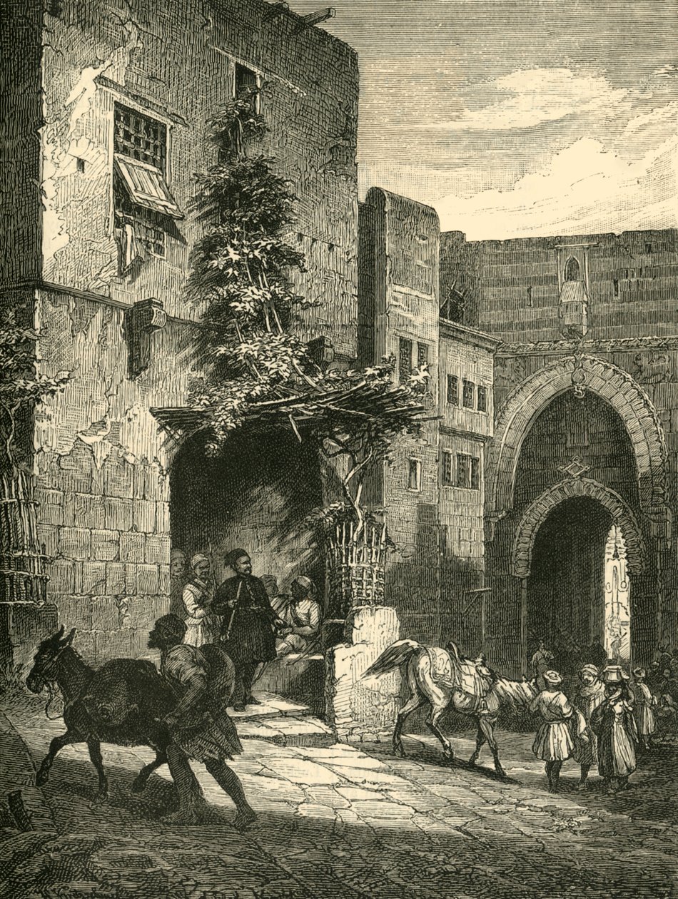 باب المماليك ، القلعة ، القاهرة ، 1890. بواسطة غير معروف