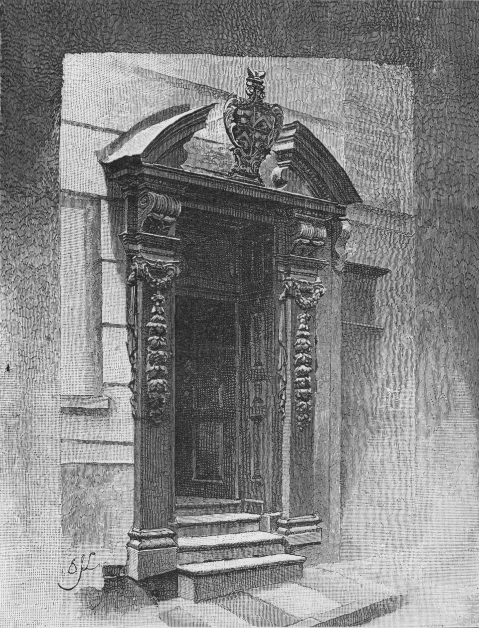 المدخل ، قاعة الرسامين الرسامين ، 1890 بواسطة غير معروف