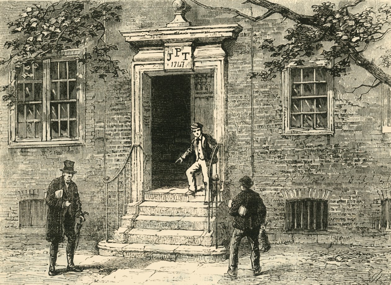 المدخل في Staples Inn ، c1872. بواسطة غير معروف