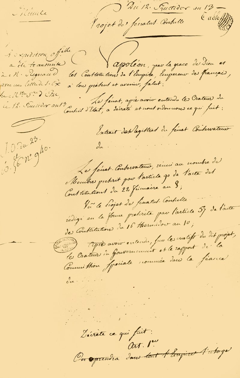 مسودة ... إعادة إنشاء التقويم الميلادي ، 29 أغسطس 1805 ، 1921. بواسطة غير معروف