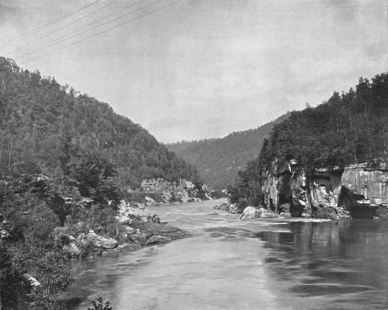 Dragon Gorge ، New River ، فرجينيا الغربية ، الولايات المتحدة الأمريكية ، c1900. بواسطة غير معروف