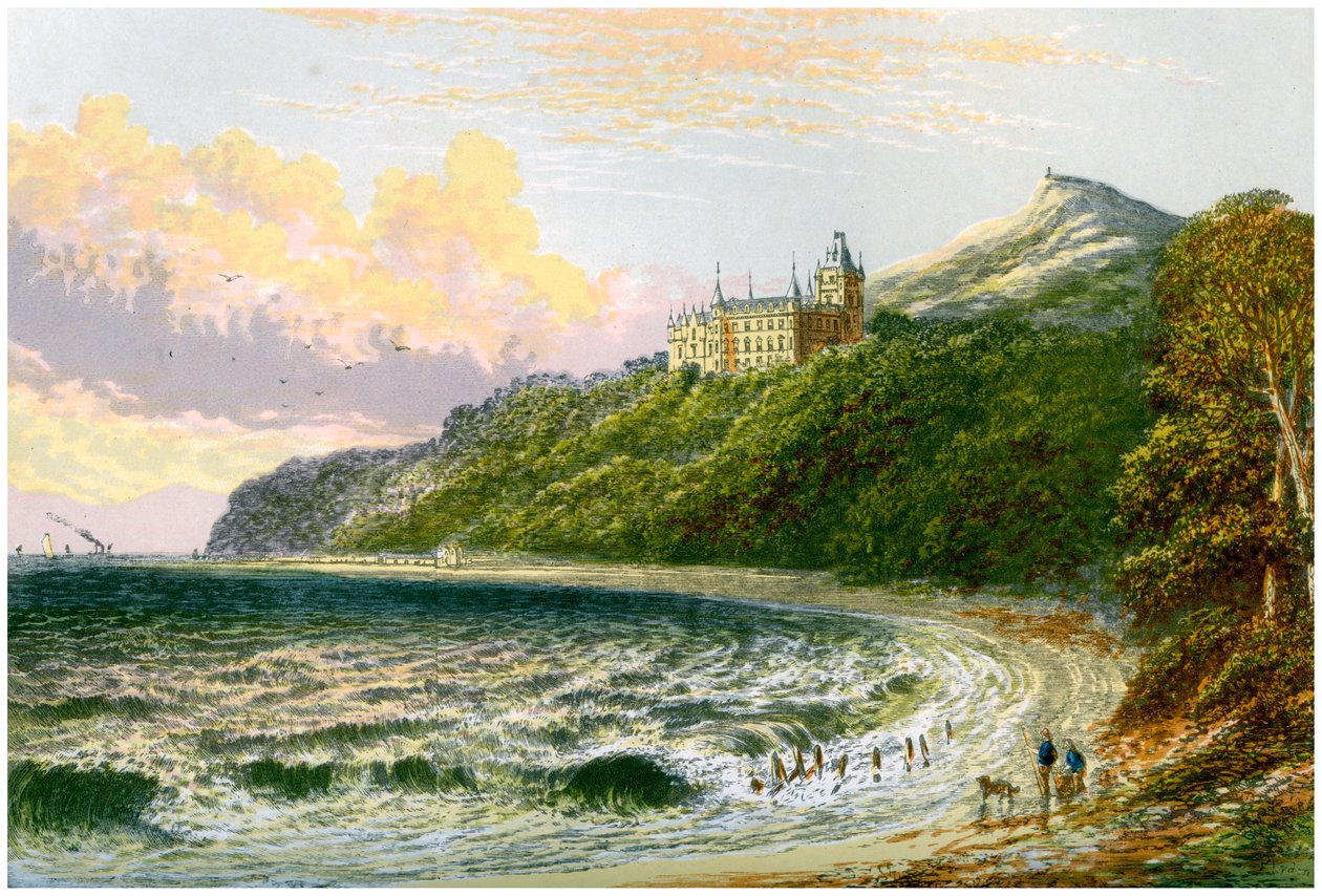 قلعة Dunrobin ، Sutherland ، اسكتلندا ، موطن دوق Sutherland ، c1880 بواسطة غير معروف