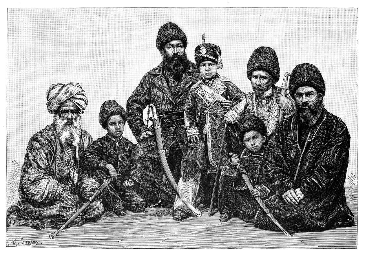 قادة Durrani ، أفغانستان ، 1895 بواسطة غير معروف