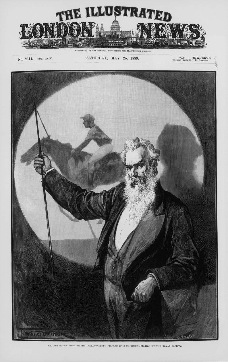 Eadweard James Muybridge ، رائد التصوير الفوتوغرافي البريطاني الأمريكي ، 1889 بواسطة غير معروف