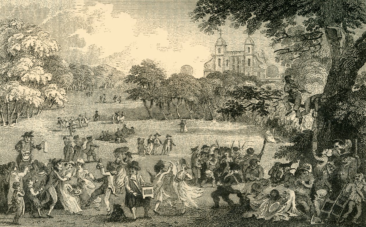عيد الفصح الاثنين في غرينيتش بارك ، c1878. بواسطة غير معروف