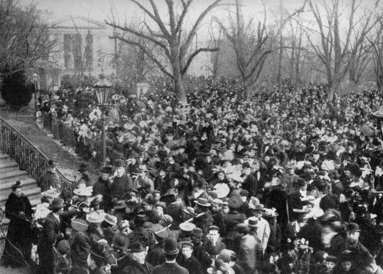 بيضة عيد الفصح ، البيت الأبيض ، واشنطن العاصمة ، الولايات المتحدة الأمريكية ، 1908 بواسطة غير معروف