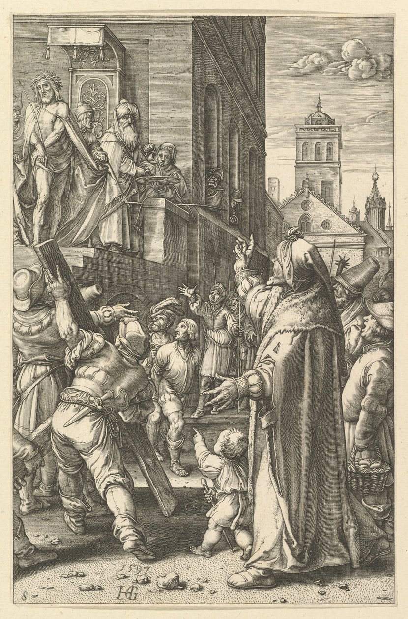 Ecce Homo ، من آلام المسيح ، كاليفورنيا. 1598-1617. بواسطة غير معروف