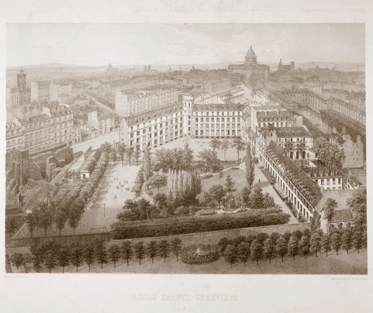 مدرسة Sainte Genevieve ، باريس ، 1867 بواسطة غير معروف