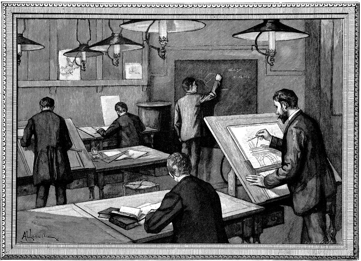 إيكول ديه بونت-إي-تشوسيس ، باريس ، 1894 بواسطة غير معروف