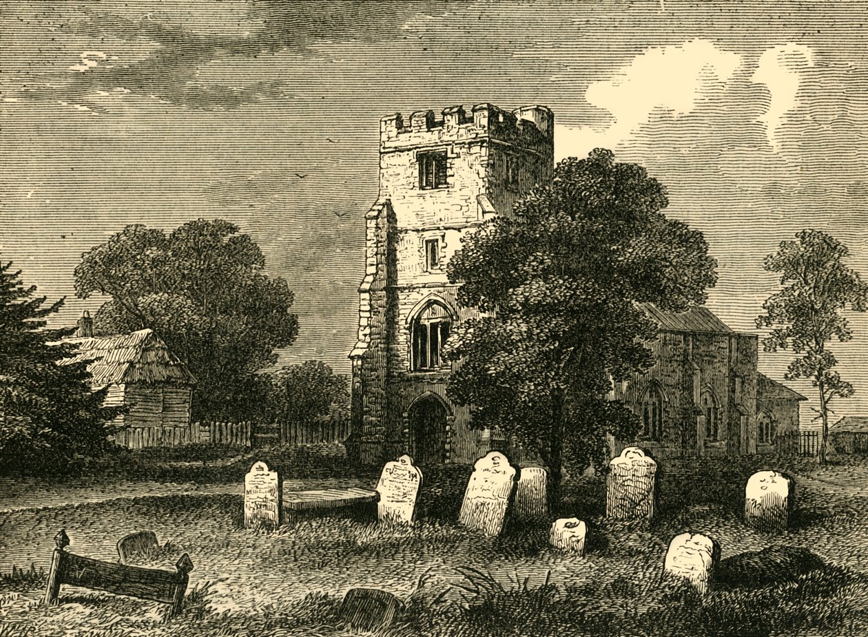 كنيسة ادمونتون ، 1790 ، c1876. بواسطة غير معروف