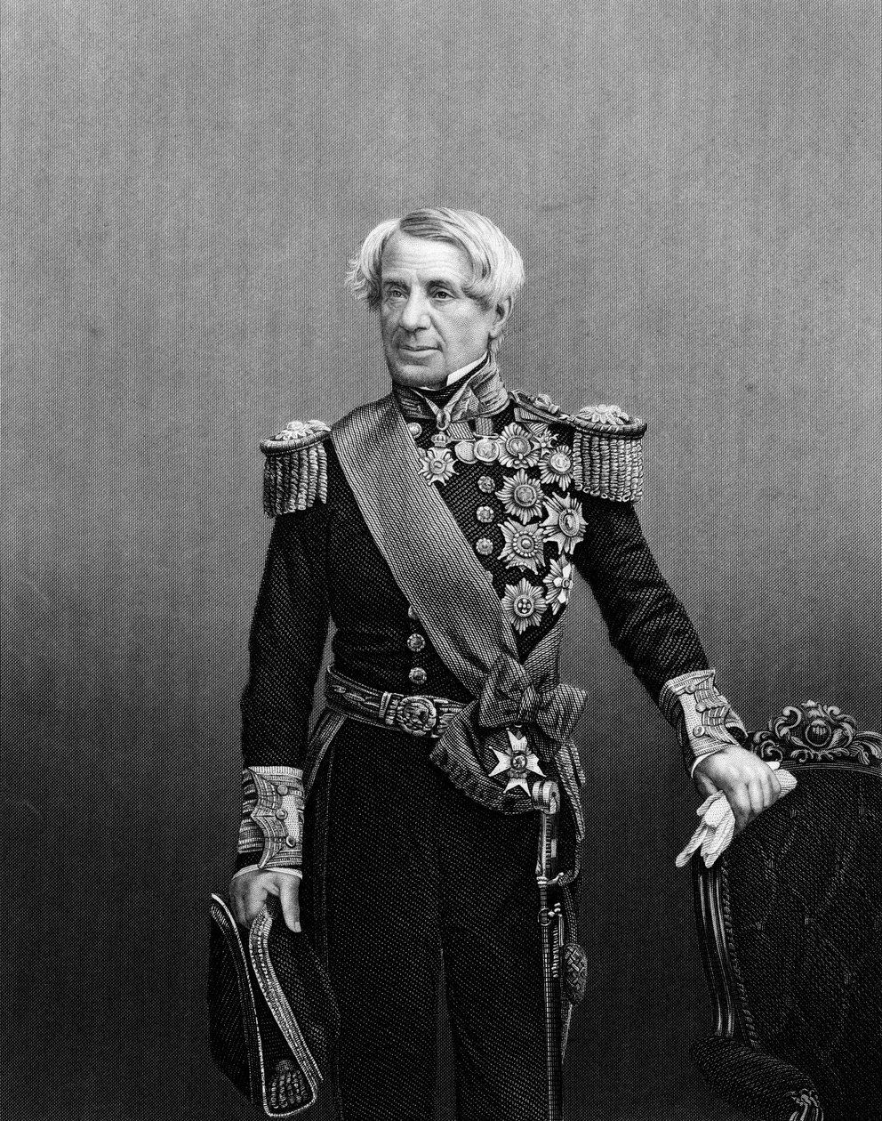 إدموند ليونز ، بارون ليون الأول ، قائد البحرية البريطانية ، c1860 بواسطة غير معروف