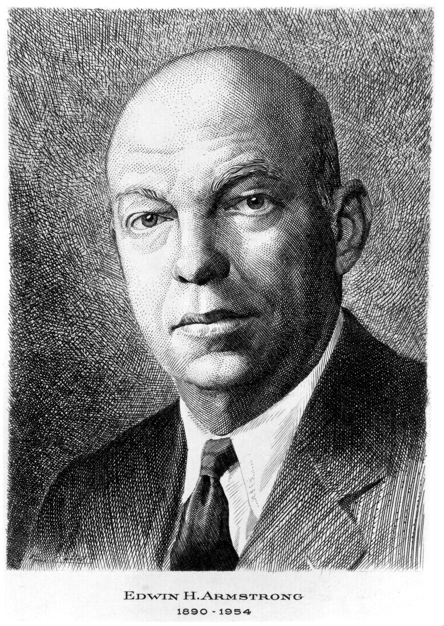 إدوين هوارد أرمسترونج ، مهندس كهربائي أمريكي ، عام 1940 بواسطة غير معروف