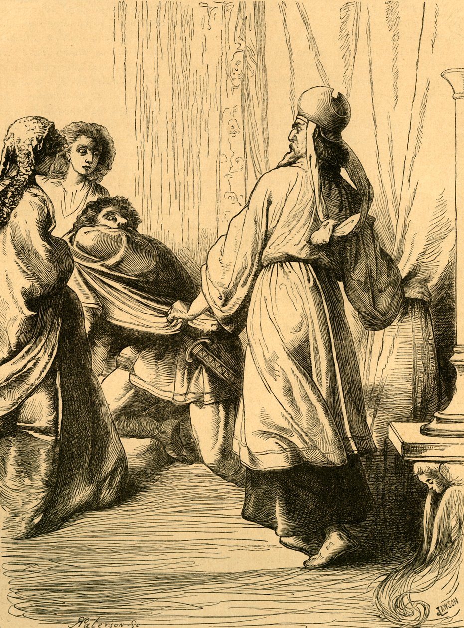 جر Edstan من قبل Dunstan من وجود Elgiva ، c1890. بواسطة غير معروف