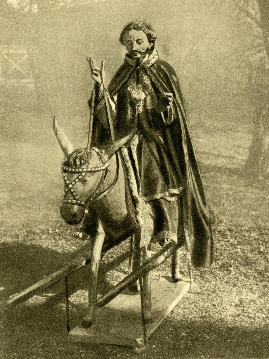 دمية المسيح يركب حمارًا ، Puch bei Hallein ، النمسا ، c1935. بواسطة غير معروف