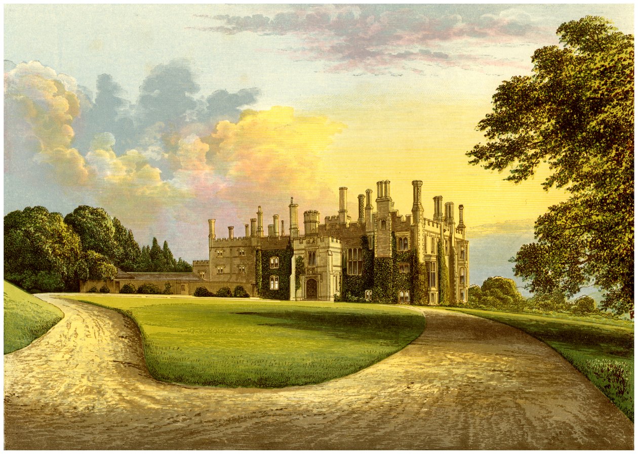 Eggesford House ، ديفون ، منزل إيرل بورتسموث ، c1880 بواسطة غير معروف