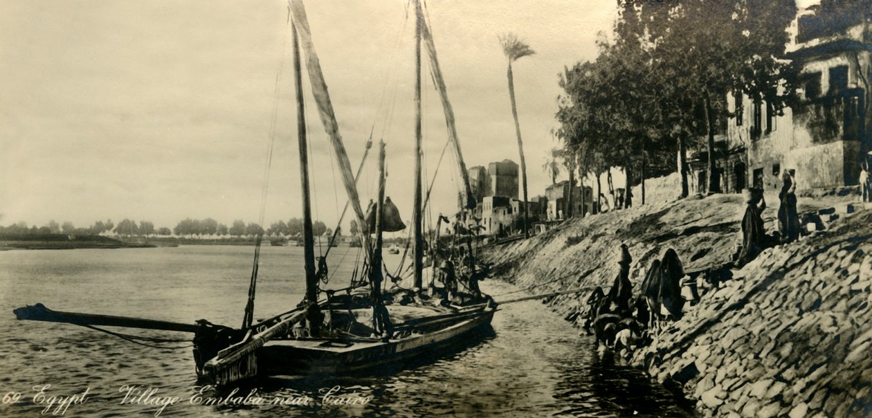 مصر - قرية امبابه بالقرب من القاهرة ، c1918-c1939. بواسطة غير معروف