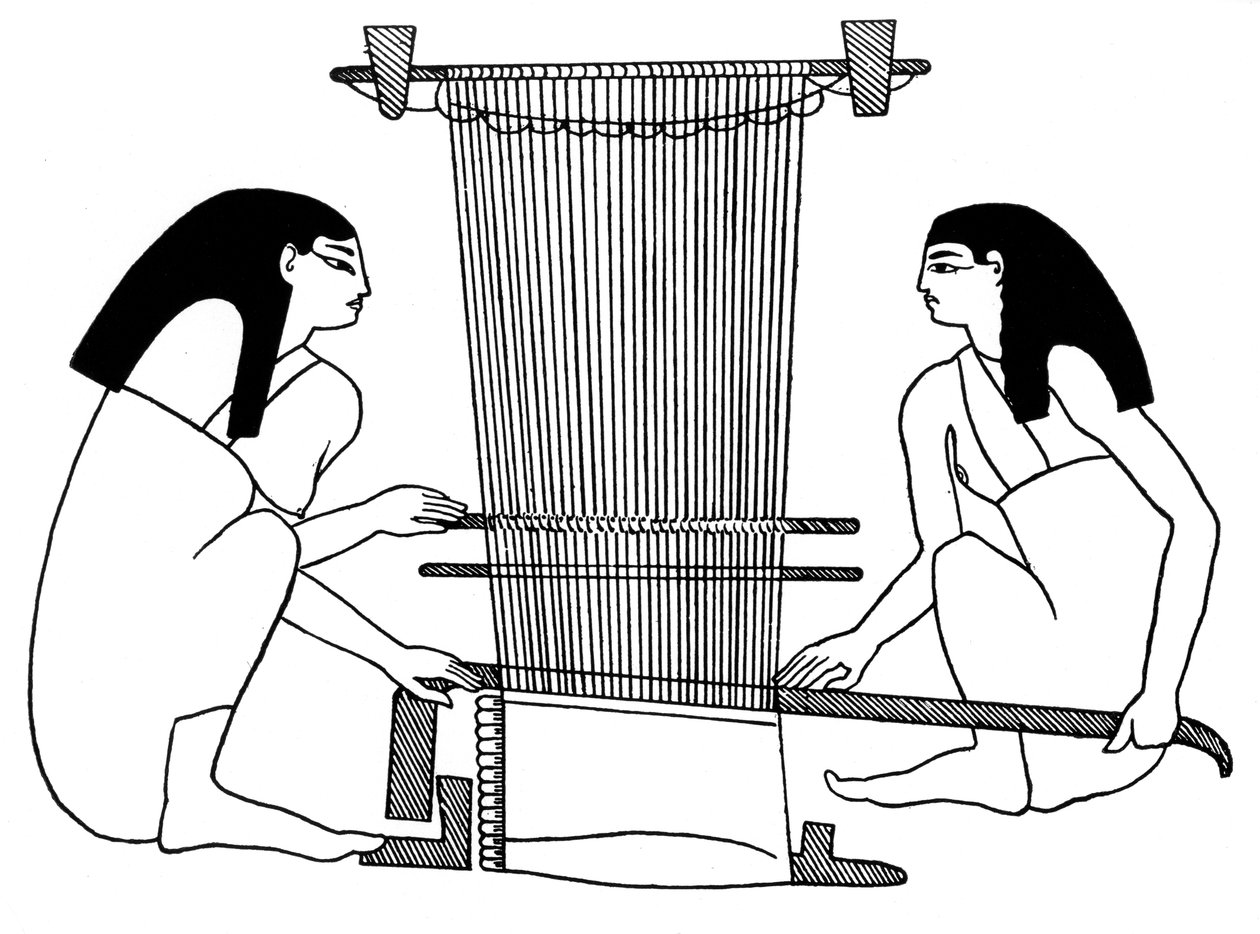 النساجون المصريون ، c3000 قبل الميلاد 1930 بواسطة غير معروف