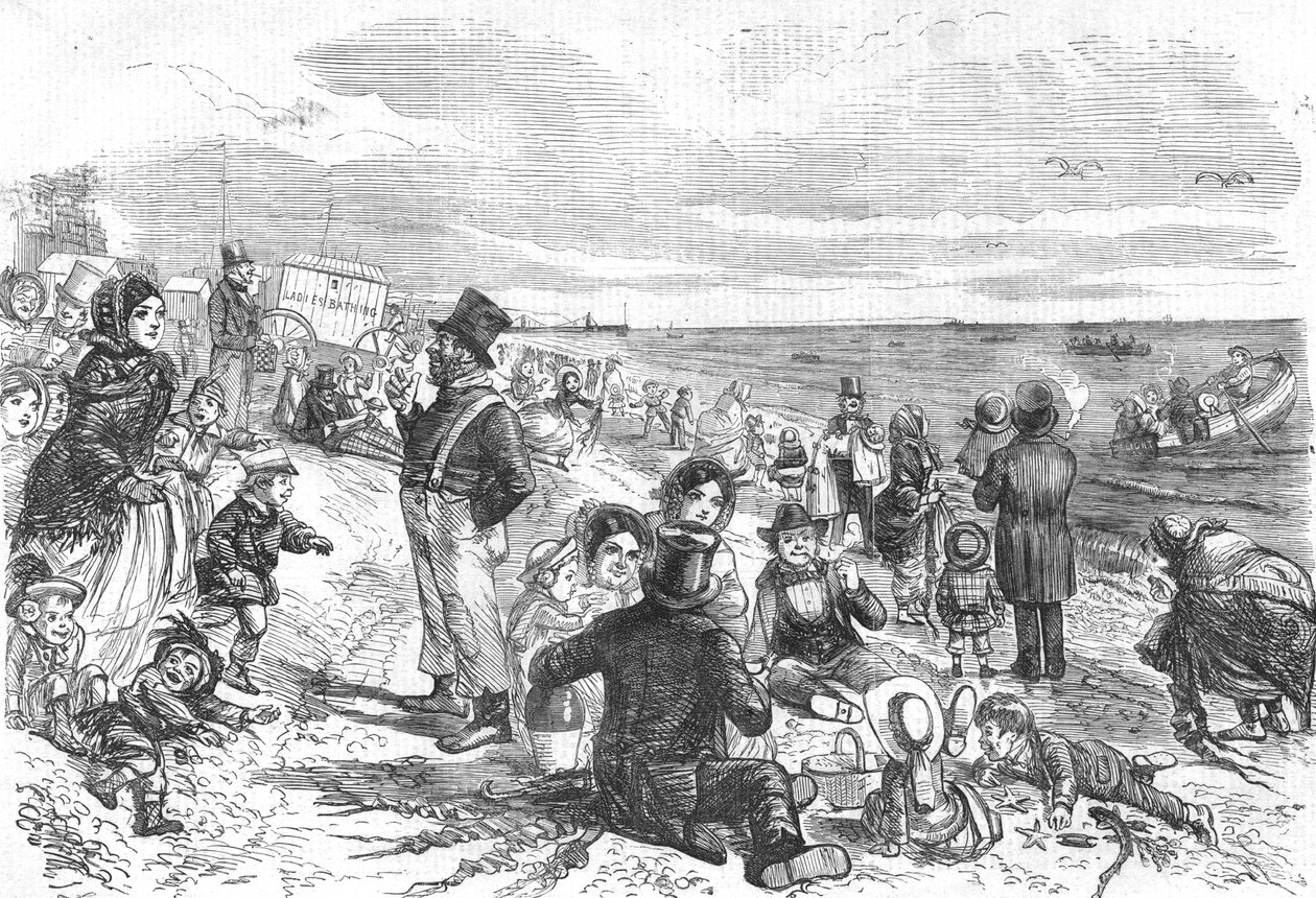 ثماني ساعات على جانب البحر ، 1856 بواسطة غير معروف