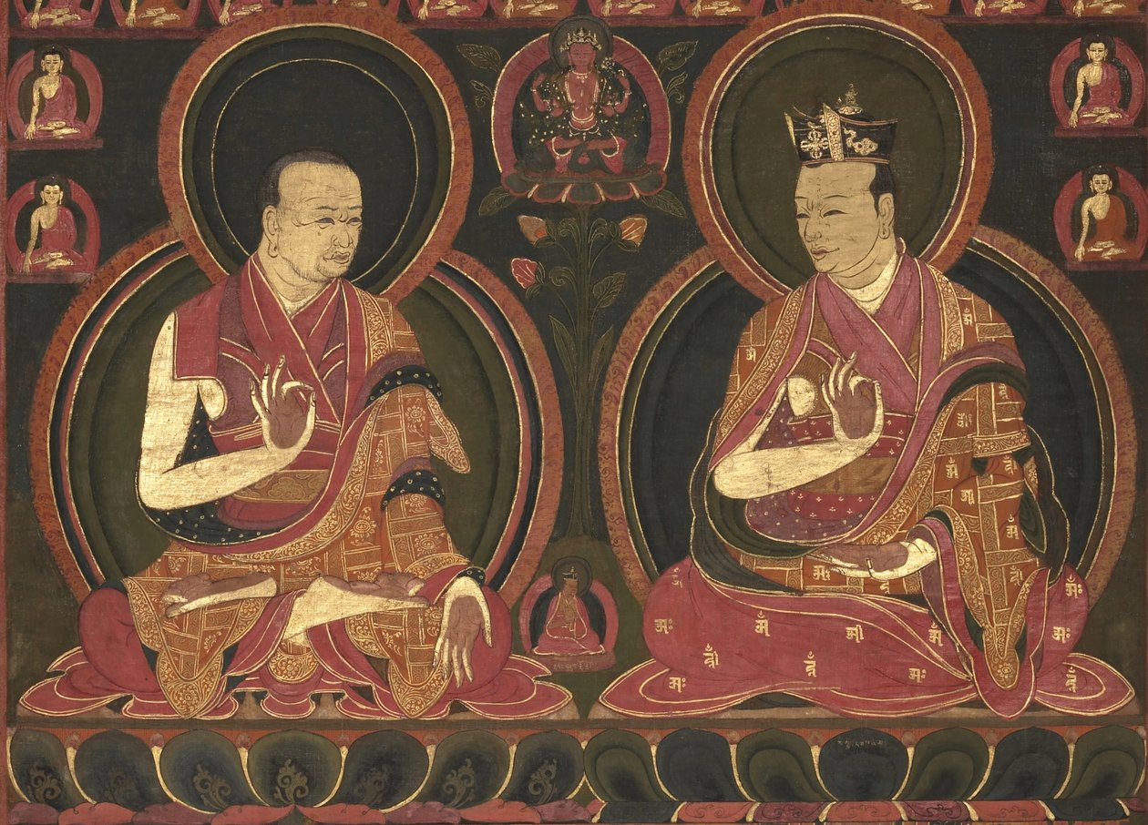 كارمابا الثامنة ، ميكيو دورجي (1507-1554) ومعلمه الأول سانجي نينبا بواسطة غير معروف