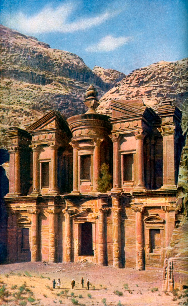 دير الدير ، البتراء ، الأردن ، 1924 بواسطة غير معروف