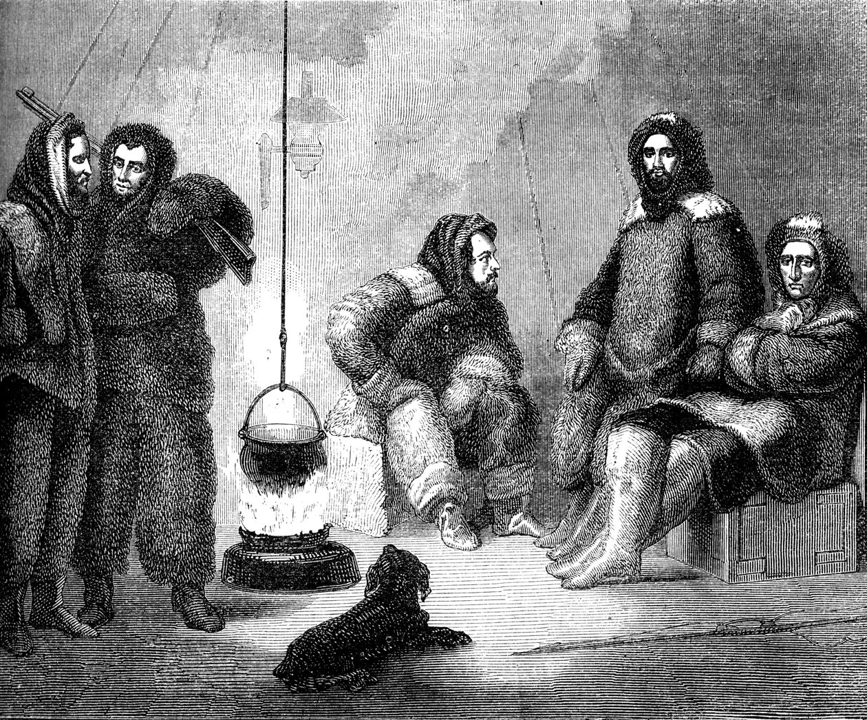 إليشا كينت كين ورفاقه في غرينلاند ، c1855 c1880 بواسطة غير معروف