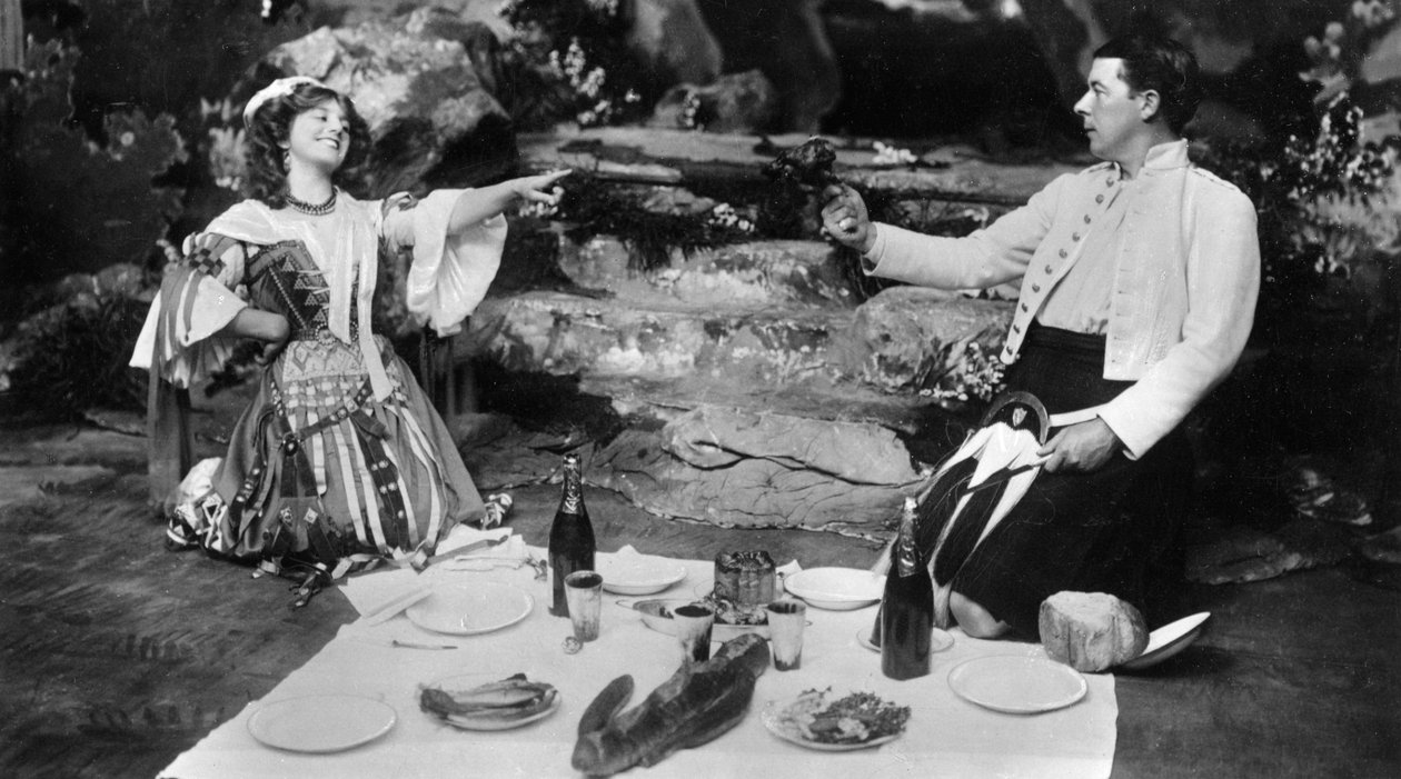 Ellaline Terriss و Seymour Hicks in The Gay Gordons ، c1907 بواسطة غير معروف