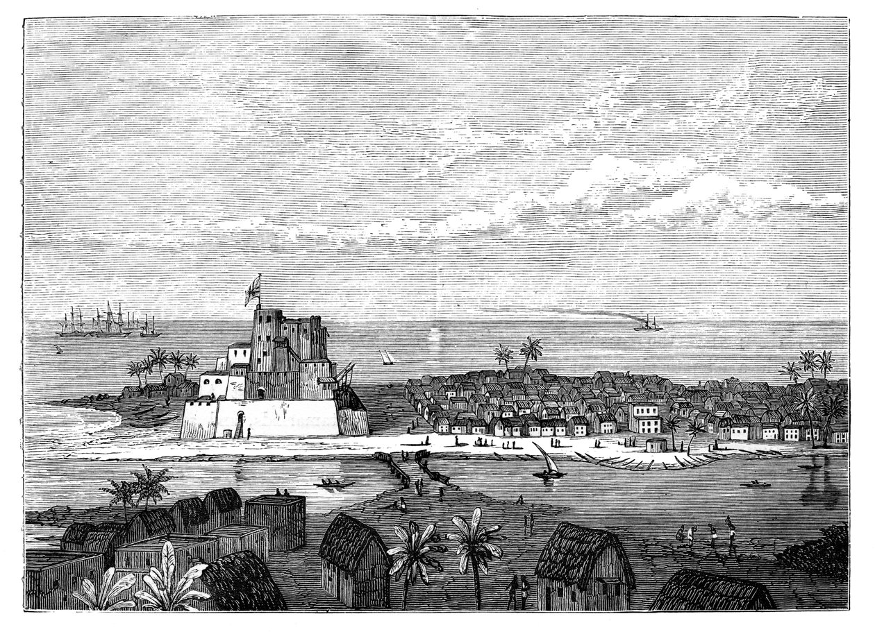 المينا ، جولد كوست ، غرب أفريقيا ، c1890 بواسطة غير معروف