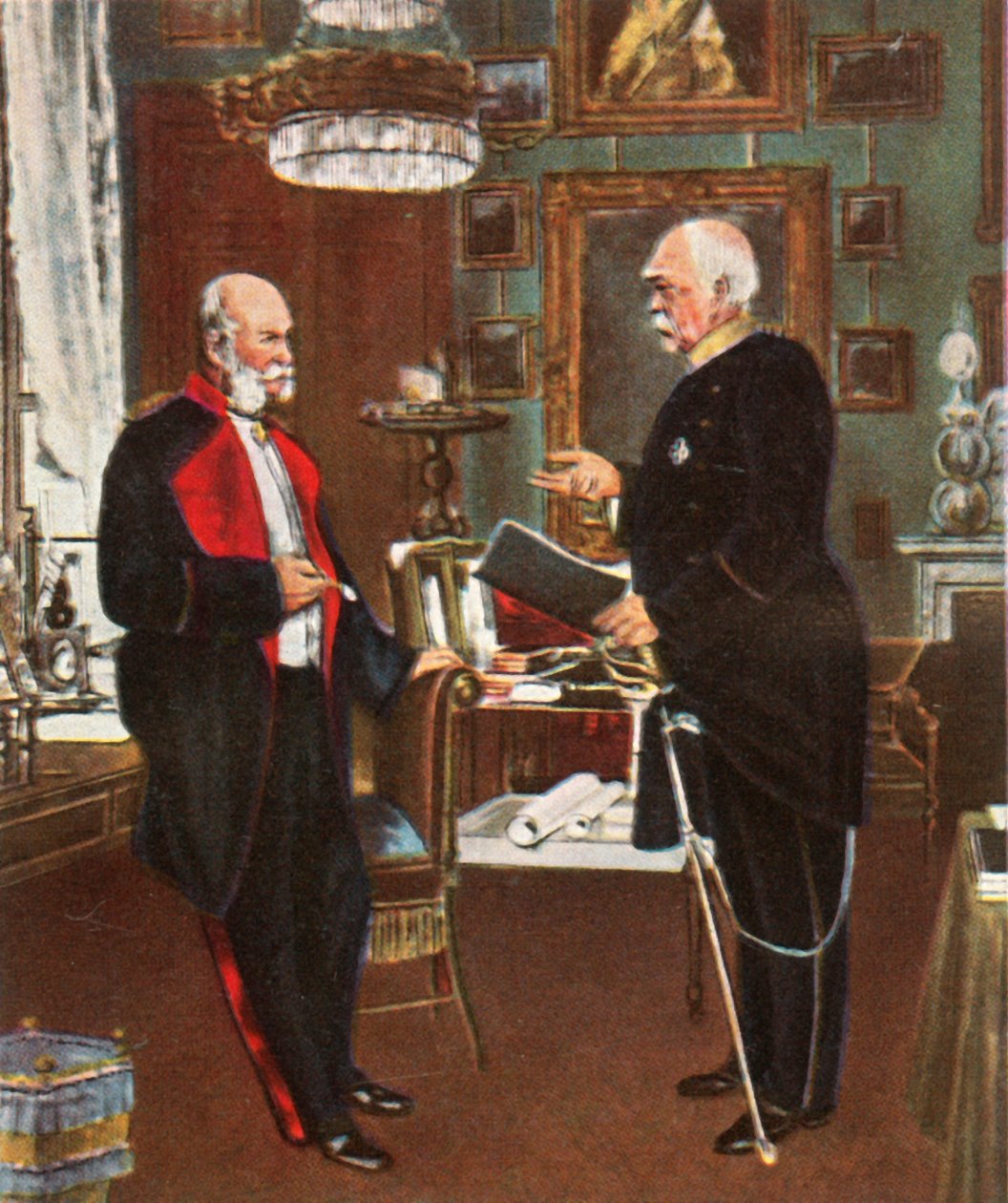 الإمبراطور والمستشار ، 1871 ، 1936. بواسطة غير معروف