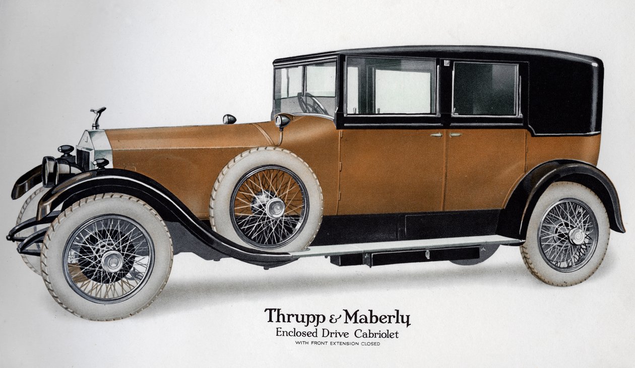 محرك رولز رويس كابريوليه مغلق مع ملحق مغلق ، c1910-1929 بواسطة غير معروف