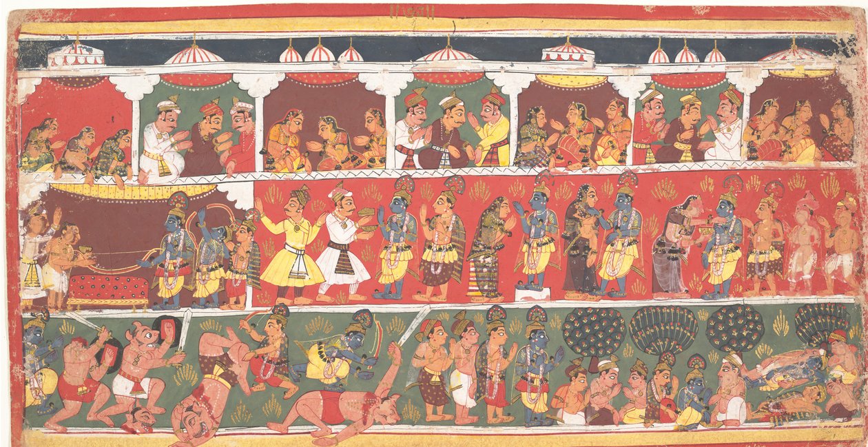 لقاءات في ماثورا: صفحة من Bhagavata Purana المشتتة ... ، كاليفورنيا. 1700. بواسطة غير معروف