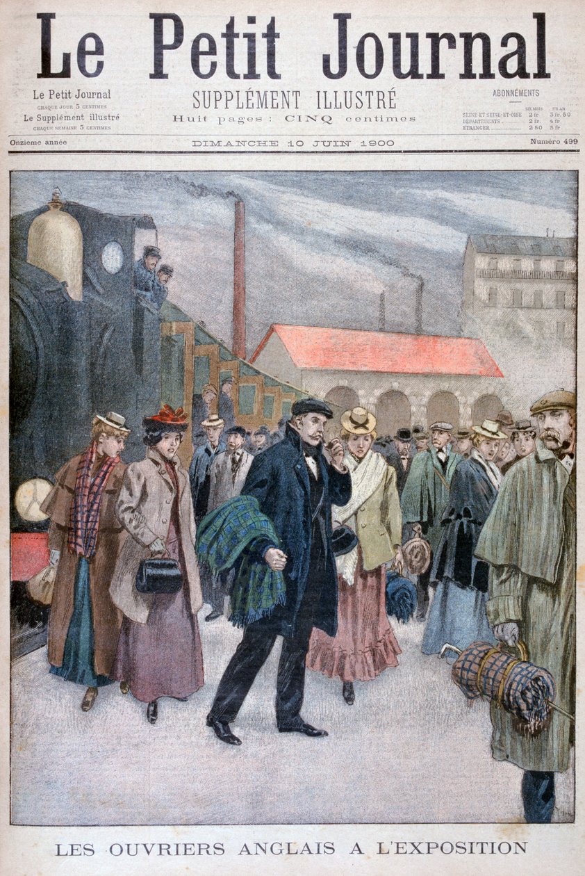 إنجليز يزورون المعرض العالمي لعام 1900 ، باريس ، 1900 بواسطة غير معروف