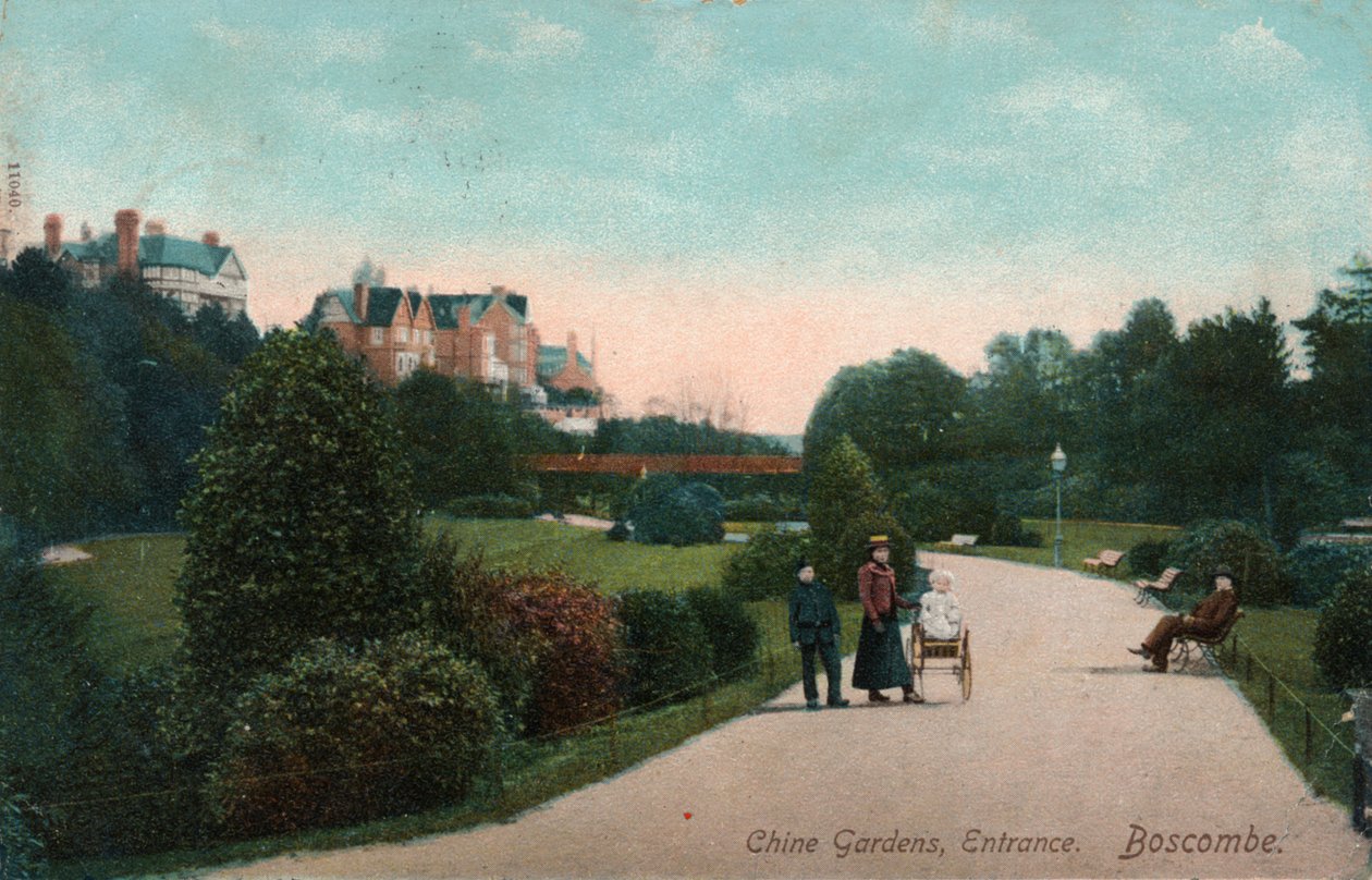 مدخل Chine Gardens ، Boscombe ، دورست ، c1905 بواسطة غير معروف