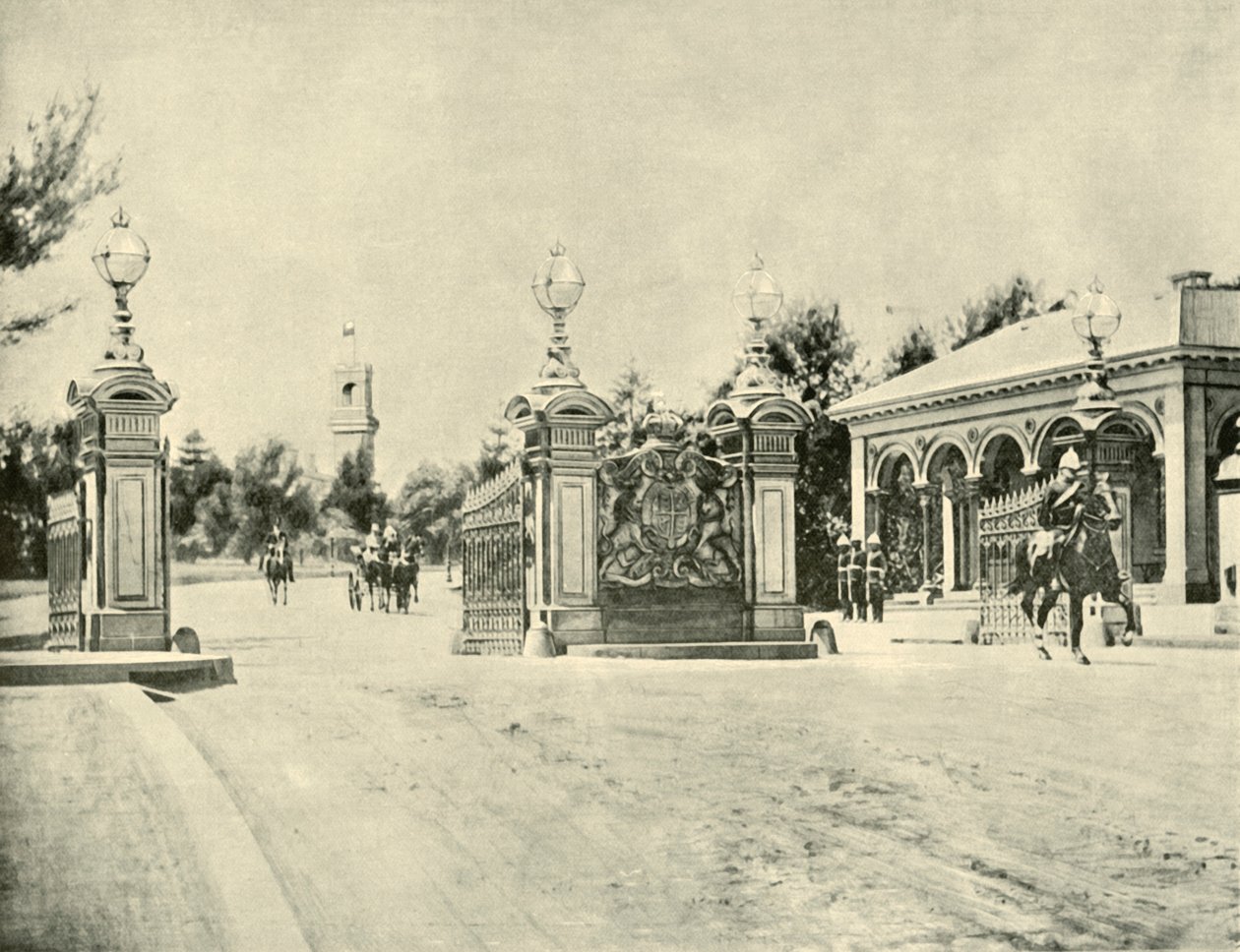 مدخل مبنى الحكومة ، ملبورن ، 1901. بواسطة غير معروف