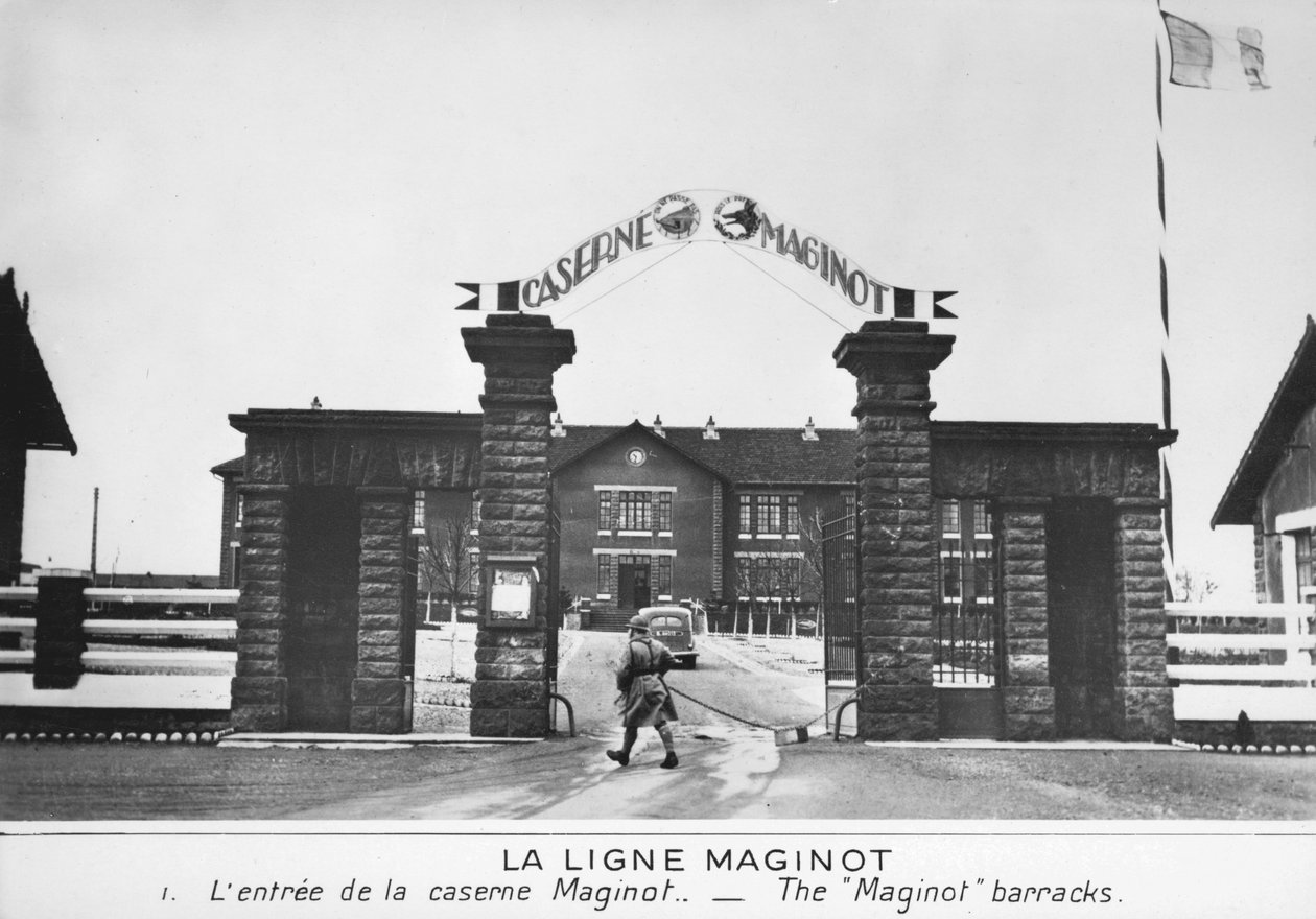مدخل ثكنات ماجينو ، خط ماجينو ، فرنسا ، c1935-1940 بواسطة غير معروف