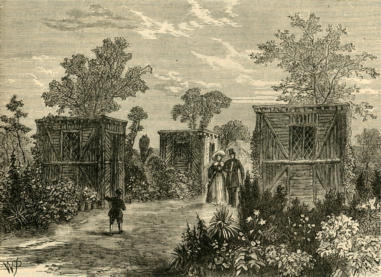 مدخل حدائق الحيوان عام 1840 ، 1876. بواسطة غير معروف